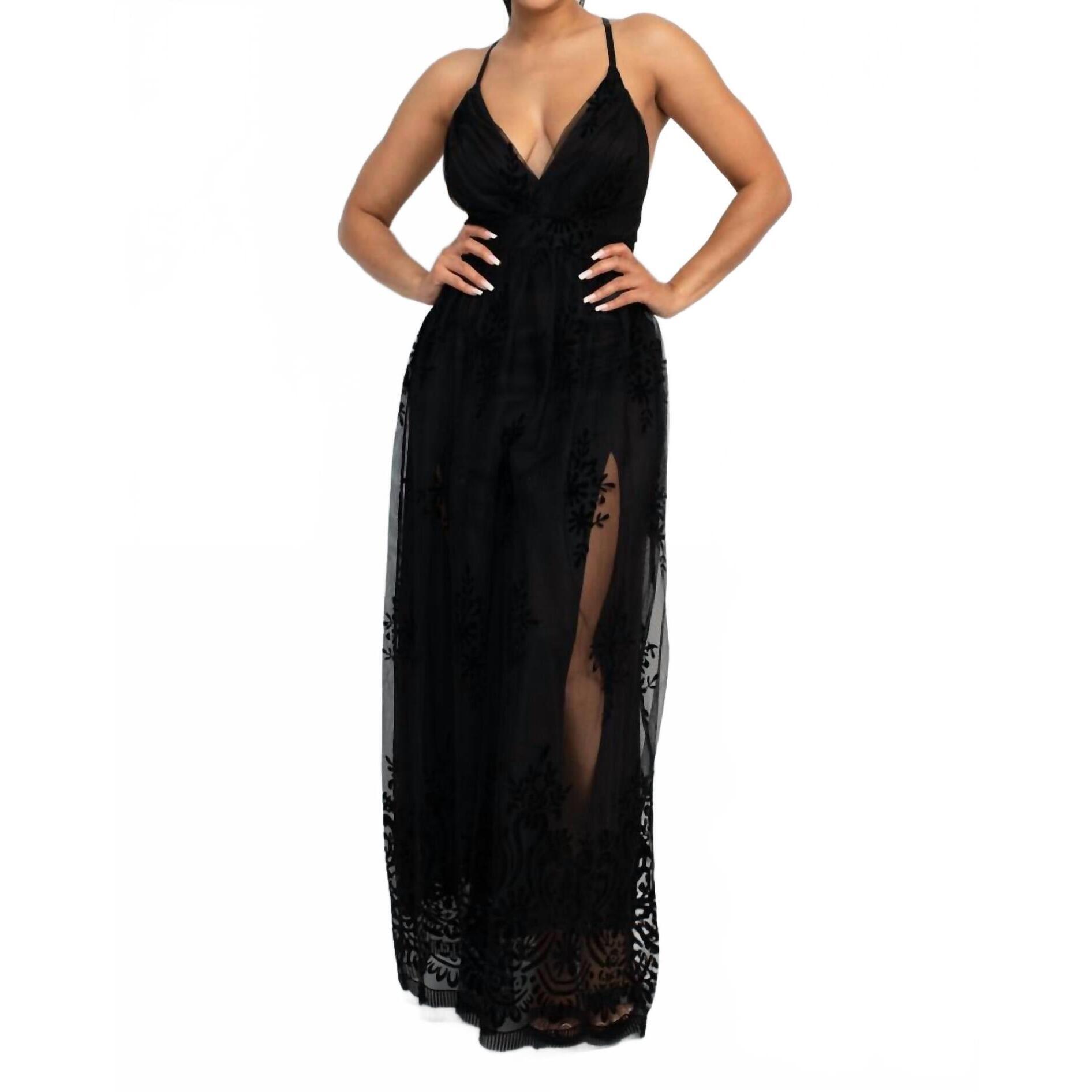 New Iris Dark Nights Dress In Black
